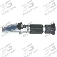 EXTECH Refractometer: Brix, +/-0.1% Brix Accuracy, Auto, Analog, 1 1/4 in Overall Dp (MPN RF11). Key specifications — Brand: EXTECH; Accuracy: +/-0.1% Brix; Refractive Index - Min: 0 % Brix; Automatic Temperature Compensation Included: Automatic; Refractive Index - Max: 10 % Brix; Resolution: 0.1% Brix; Test Parameters: Brix.