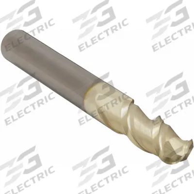 APPROVED VENDOR Ball End Mill: Carbide, ZrN Coated, 2 Flute, 1/4" Mill Dia, 3/4" LOC - Carbide Ball End Mills for Aluminum