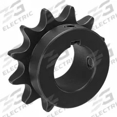TSUBAKI Single Strand Sprocket: 50, For 5/8 in Chain Pitch, 1 1/8 in Bore Dia, 12 Teeth, Steel (MPN 50B12F-1 1/8). Key specifications — Brand: TSUBAKI.
