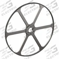 CONTINENTAL Gearbelt Pulley: Bushed, Quick Detachable, 14 mm Pitch, For 35 mm Belt Wd, 224 Teeth (MPN B-224S-E AXIAL FAN). Key specifications — Brand: CONTINENTAL; For Bushing Size: E; Sub-brand: SilentSync.