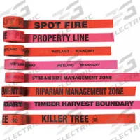 APPROVED VENDOR Flagging Tape: 150 ft Lg, 1 1/2 in Wd, Killer Tree Legend, Vinyl, Orange Color (MPN CUOGBK26-200). Key specifications — Tape Message: Killer Tree; Message Color: Black; Brand: APPROVED VENDOR.
