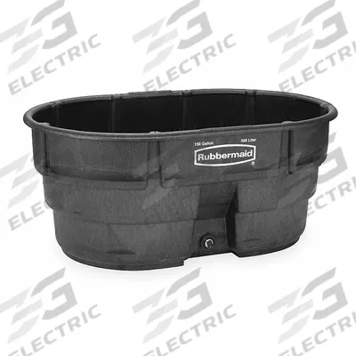 RUBBERMAID COMMERCIAL PRODUCTS Stock Tank: 150 gal, 58 in x 39 in x 25 in, 47 in x 29 in - Stock Tanks