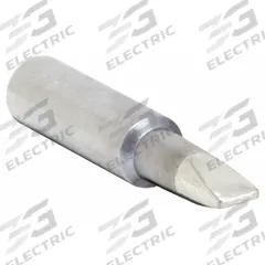 HAKKO Soldering Tip: T19 Series, Chisel, 5 mm W, 18 mm Lg (MPN T19-D5). Key specifications — Brand: HAKKO; Compatible Handpiece Manufacturer Model Number: FX-8805; Manufacturer Part Number: T19-D5.