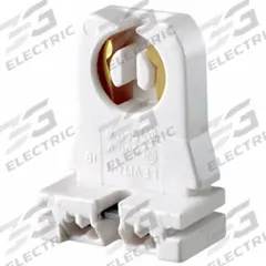 LEVITON Lampholder: Lamp Holder, Medium Bi-Pin (G13), Turn-Type Contact, 1 1/4 in Overall Lg, White (MPN 13353-NX). Key specifications — attr234509: Medium Bi-Pin (G13); attr234515: 600V AC; attr327041: Lamp Holder; attr239872: LEVITON; attr234516: White; attr234535: Turn-Type Contact.