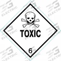 APPROVED VENDOR DOT Container Label: Toxic, 4 in x 4 in, 4 in Label Ht, 4 in Label Wd, Paper, 100 PK (MPN 8FTU9). Key specifications — Brand: APPROVED VENDOR; Message: Toxic.