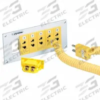 OMEGA Temperature Probe Connectors & Adapters: Panel Jack, For Type K Thermocouple Type, Std Jack (MPN SPJ-K-F). Key specifications — attr1432251: No Clamp Included; attr1432252: No Write-On Window Included; attr1276097: Panel Jack; attr1276100: Alumel; attr1276082: Standard Jack; attr1276092: OMEGA; attr1276087: Yellow; attr1276088: Glass-Filled Nylon.