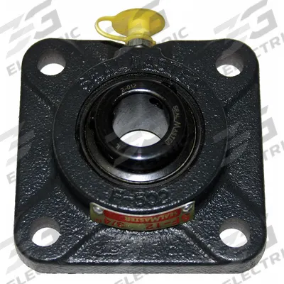 SEALMASTER 4 Bolt Flange Bearing: Radial Ball, 13/16 in Bore, Cast Iron - General Purpose Flange-Mount Ball Bearings