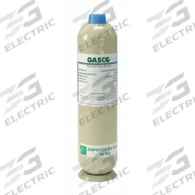 GASCO Calibration Gas: Nitrogen, Disposable, +/-5% Accuracy, CO2, Calibration Gas - Calibration Gases for Portable Gas Detectors