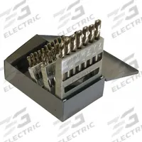 CHICAGO-LATROBE Screw Machine Drill Bit Set: 26 Pc, A to Z, 135° Split Point, Straw Oxide Cobalt (MPN 69855). Key specifications — attr1238841: Metal Index.