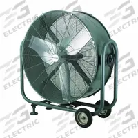 CANARM Circulating Fan: 36 in Blade Dia, 120V AC, Mobile, 1/2 hp, Direct Drive, Steel (MPN HVR36). Key specifications — Mobility: Mobile; Voltage: 120V AC; Brand: CANARM.