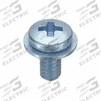 SEMS Screw: Internal Tooth, #4-40 Thread Size, 1/4 in Lg, Steel, Zinc-Plated, Pan, Phillips, 100 PK (MPN MPPII0-400250-100P). Key specifications — Drive Size: #1.