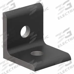 Inside Corner Bracket: Lite Inside-Corner Bracket, 10 Series, 1 in x 1 in x 1 in, 2 Holes, Black (MPN 4108-BLACK). Key specifications — Material: Aluminum; Brand: 80/20; Finish: Anodized.
