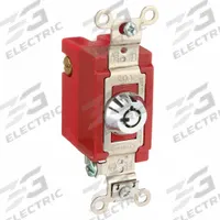 BRYANT Wall Switch: Locking Switch, 3-Way, Maintained, Silver, 120/277V AC, 20 A (MPN 4903RKL). Key specifications — Illuminated: No; Voltage Rating: 120/277V AC.