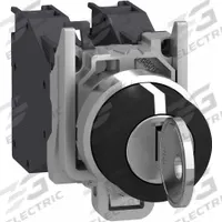 SCHNEIDER ELECTRIC Keyed Selector Switch: 3 Position, 22 mm Panel Mounting Size, Series XB4 (MPN XB4BG03GEX). Key specifications — Manufacturer Part Number: XB4BG03GEX; Brand: SCHNEIDER; Switch Action: Maintained/Maintained/Maintained; Key Removal Position: Any Position.