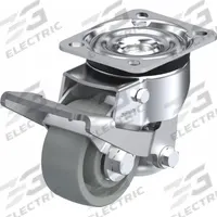 BLICKLE Plate Caster: Nylon Tread, Steel, 80 mm Wheel Dia, 117 mm Mounting Ht, Swivel, Slot (MPN 931997). Key specifications — Brand: BLICKLE.