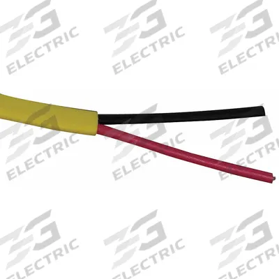 CAROL Fire Alarm Cable: 1,000 ft Cable Lg, Plenum, Plenum, PVC, PVC, Yellow, PVC - Unpaired Unshielded Cables