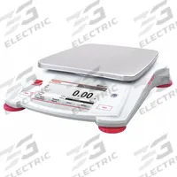 OHAUS Compact Bench Scale: 1,200 g Capacity, 0.01 g Readability, Carat/Custom/g/kg/lb/lb/oz/oz/pwt (MPN STX1202). Key specifications — Brand: OHAUS; Display Type: VGA Touchscreen.