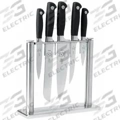 MERCER CUTLERY Knife Set: 5 Implements, Steel, 8 in Blade Lg, 13 1/8 in Overall Lg, NSF Certified (MPN M20000)