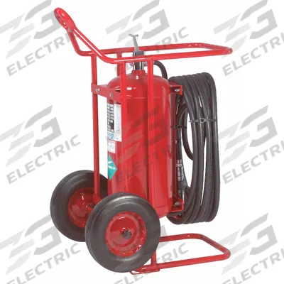 AMEREX Wheeled Fire Extinguisher: 50 lb Extinguisher Capacity, 20A:160B:C - Wheeled Class ABC Fire Extinguishers
