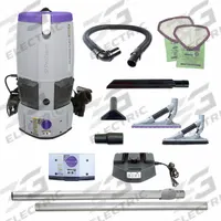 PROTEAM Backpack Vacuum: 58 cfm Air Flow, 17.5 lb Wt, 64 dB Sound Level, 1 1/2 gal Vacuum Capacity (MPN 107645). Key specifications — Brand: PROTEAM; Debris Collection Type: Bag; Includes Battery: Yes; Product Series: GoFree Flex Pro II; Carpet & Hard Floor.