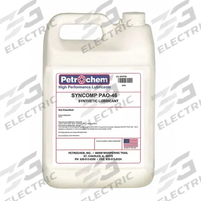 PETROCHEM Compressor Oil: 1 gal, Jug, 15 SAE Grade, 46 ISO Viscosity Grade - Air Compressor Oils