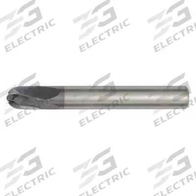 WIDIA HANITA Ball End Mill: Carbide, TiAlN Coated, 4 Flute, 4 mm Mill Dia, 4 mm LOC - Carbide Ball End Mills for Hardened Materials