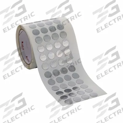 CAPLUGS Foil Tape Disc: 36 yd Lg, 7/8 in Wd, Disc, 3/8 in Dia, 4.7 mil Thick, Lead Foil - Electroplating Masking Tape Discs