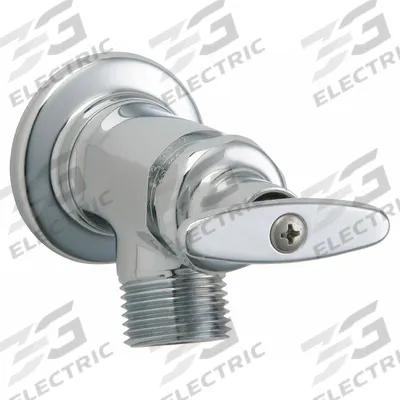 CHICAGO FAUCETS Straight Sill Faucet: Cast Brass, Polished Chrome, Cast Brass - Inside Sillcocks