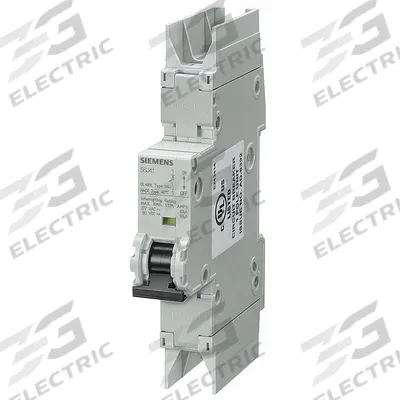 Siemens Miniature Circuit Breaker: 20 A Amps, 60V DC, 10kA at 277V AC, Screw Clamp - D-Curve, 1-Pole UL489 DIN Rail-Mount Miniature Circuit Breakers