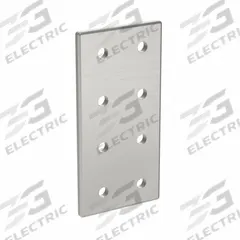 Joining Plate: Rectangular Flat Plate, 40 Series, 156 mm x 76 mm x 6 mm, For 8 mm Slot Wd, 8 Holes (MPN 093VD80160). Key specifications — Material: Aluminum; Brand: FATH INC.; Finish: Anodized.