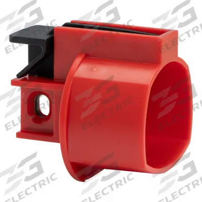BRADY Plug Lockout: For 1/4 in Max Padlock Shackle Dia, Red, Glass-Filled Nylon - EV Charging Plug Lockouts