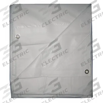 APPROVED VENDOR Tarp: 29.33 ft Lg, 19 ft Wd, Std Duty, 5.1 mil, Polyethylene, White - General Purpose Polyethylene Tarps