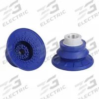 SCHMALZ Vacuum Pad Assembly: Bellows, 1.5 Folds, G3/8 in, 67 mm Pad Dia, NBR, Blue, 60 A, SAB (MPN 10.01.06.00674). Key specifications — attr1019101: 10.01.06.00674; attr1019103: SCHMALZ; attr1019107: 60 A.