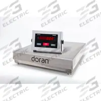 DORAN Industrial Bench Scale: 18 in x 18 in, IP69K, Corded Remote, 100 lb Wt Capacity - Imperial (MPN 7100XL/18S). Key specifications — Connection Ports: RS-232; Readability: 10 g/0.02 lb/0.5 oz; Brand: DORAN; Weighing Surface Material: 304 Stainless Steel.