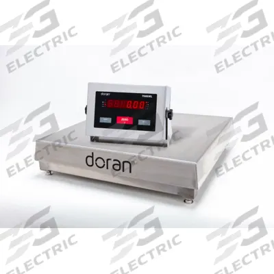DORAN Industrial Bench Scale: 18 in x 18 in, IP69K, Corded Remote - Bench Scales with Remote Indicator