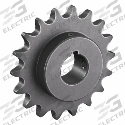 TRITAN Roller Chain Sprocket: 100, For 1 1/4 in Chain Pitch, 2 in Bore Dia, 18 Teeth - Size 100 Fixed-Bore Roller Chain Sprockets