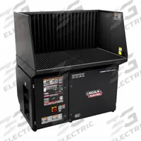 LINCOLN ELECTRIC Downdraft Table with Mechanized Cleaning: 54 3/4 in W x 39 1/4 in L, 1,750 cfm (MPN K2751-11). Key specifications — attr1088551: LINCOLN ELECTRIC.