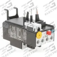 EATON IEC Overload Relay: Thermal Protection, 3 Poles, 1NO/1NC, Frame Size C (MPN XTOB010CC1). Key specifications — Brand: EATON; Auxiliary Contact Form: 1NO/1NC; Compatible Contactor Series: XT Mini Contactors; Frame Size: C; Phase Loss Sensitivity: No; Thermal Units Required: None (Relay Includes Integrated Bimetallic Elements); Compatible Contactors: Frame Size C.