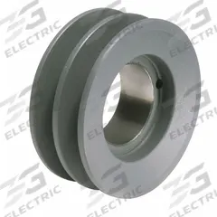 APPROVED VENDOR V-Belt Pulley: 2BK34, 2 Groove, 3.55 in OD, Bushed Bore, H/QT, Cast Iron. Key specifications — attr1318293: 2BK34; attr1318301: 2.8 in (4L, A); attr1318291: 4L, A, or AX.