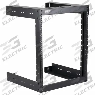 VIDEO MOUNT PRODUCTS Wall Mount: 12 Rack Units, Wall Mount, 24 7/8 in x 19 5/8 in x 18 in - Open-Frame Server Racks