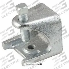 Beam Clamp: Steel, 1/4"-20 Thread Size, 1.35 in Overall Lg, 60 lb Load Capacity (MPN 2524). Key specifications — Load Capacity: 60 lb; Overall Length: 1.35 in; Overall Width: 1.2 in; Overall Height: 1.35 in; Material: Steel; Thread Size: 1/4"-20; Mounting Location: Beam; Standards: cULus Listed.