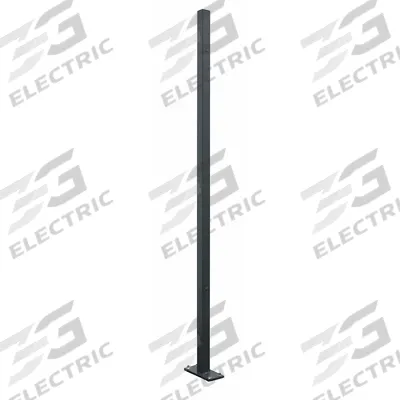 WIRECRAFTERS Corner Post: 12 1/2 ft H, Gray - WireCrafters Woven-Wire Partition Components