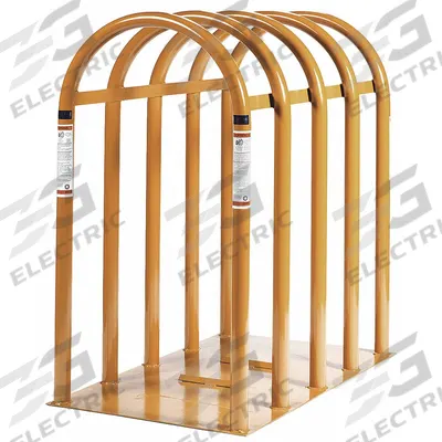 KEN-TOOL Tire Inflation Cage: Tire Inflation Cage, 5-Bar Cage, 211 lb Wt - Tire Inflation Cages