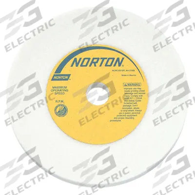 NORTON Straight Grinding Wheel: Type 1, 4" x 1" x 1/2", 38A60-MVBE - Grinding Wheels for Light-to-Moderate Grinding of Tool Steels
