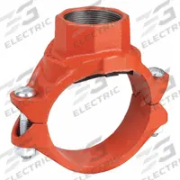 GRUVLOK Clamp Coupling: Clamp Tee, 4 in x 2 in x 2 in, Ductile Iron, EPDM Seal, 300 psi @ 150° F (MPN 0390171288). Key specifications — Brand: GRUVLOK; Maximum Operating Pressure: 300 psi @ 150° F; Fitting Pipe Size: 4 in x 2 in x 2 in.