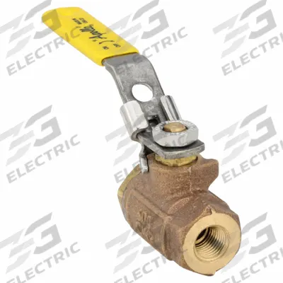 APOLLO Manual Two-Way Ball Valve: 1/4 in, Bronze, Straight, FNPT x FNPT - Bronze Ball Valves with Drain