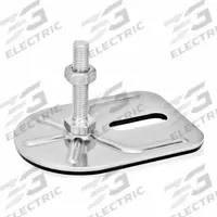 JW WINCO Male-End Leveling Mount: Swiveling Stud, 1/2"-13 Thread Size, 3 3/20 in, 4,496 lbf Capacity (MPN 43-80-1/2X13-100-E3-SK). Key specifications — Finish: Plain; Base Shape: Rectangular; Load Capacity: 4,496 lbf; Thrust Pad Material: Buna-N; Mounting Holes: Mounting Holes Included; Includes: Nut; Hex Size: 11/16 in; Base Width: 3-3/20 in.