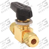PARKER Manual Two-Way Ball Valve: 1/8 in, Brass, Straight, Compression x Compression, One-Piece (MPN 2Z-MB2LPFA-BP). Key specifications — attr1015731: PARKER; attr1024820: Lever.