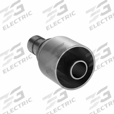 PARKER Hydraulic Crimp Fitting: Steel x Steel, Straight, -12 For Hose Dash Size - Parker Crimp Hydraulic Hose Fittings with Metric Connection