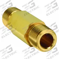 PARKER Metal Pipe Straight: Hex Nipple, Brass, 1/2 in x 1/2 in, 3,900 psi, 2 in Lg (MPN 8-8 MHLN-B 2.0). Key specifications — Maximum Operating Pressure: 3,900 psi.